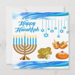 Enfants amusants Pièces de carte Chanukah dreidels
