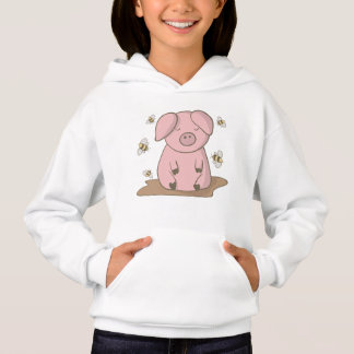 Enfants amusants Vêtements T-shirt Girl Cute Pig C
