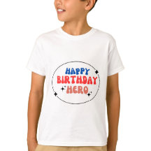 Enfants Basique garçon T-shirt joyeux héros d'anni