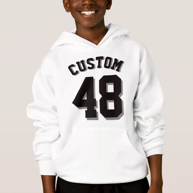 Enfants blancs et noirs| Sports Jersey (Devant)
