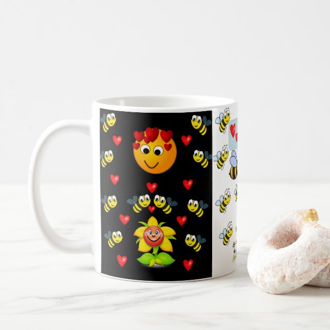 Enfants bourdons chauds chocolat mug (Avec donut)