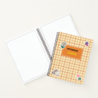 Enfants Carnet avec Stickers et En vichy Plaid