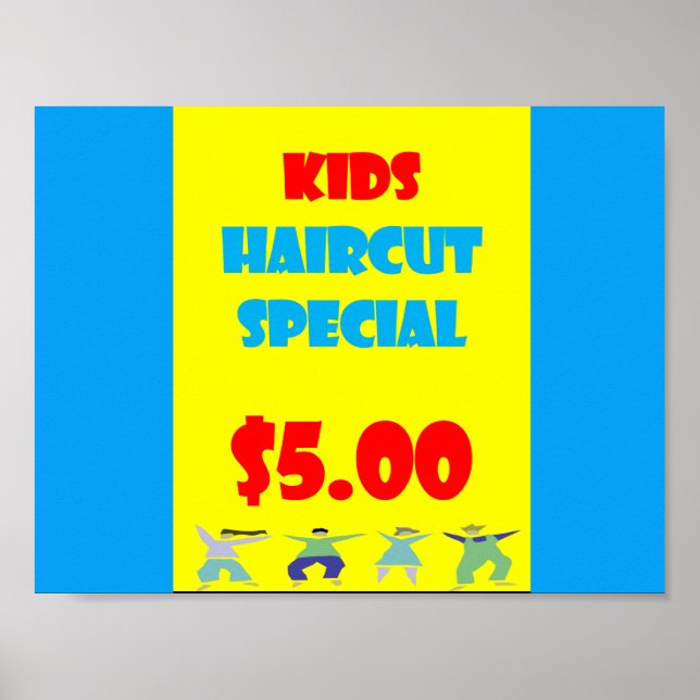 Enfants coupe-cheveux spécial Poster Matte (Devant)