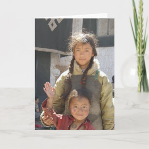 Enfants de Carte pour notes de blanc de base de
