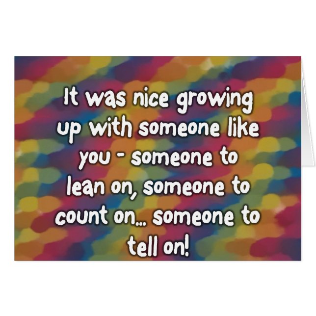 Enfants de mêmes parents (Devant horizontal)