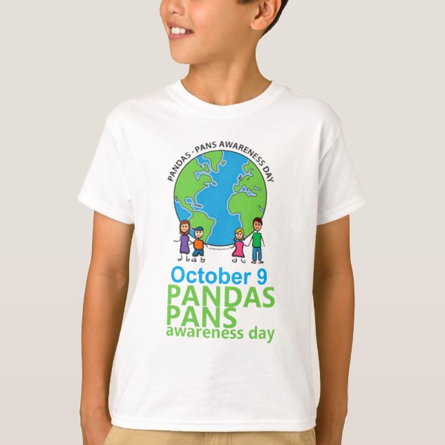 Enfants de T-shirt de jour de conscience de (Devant)