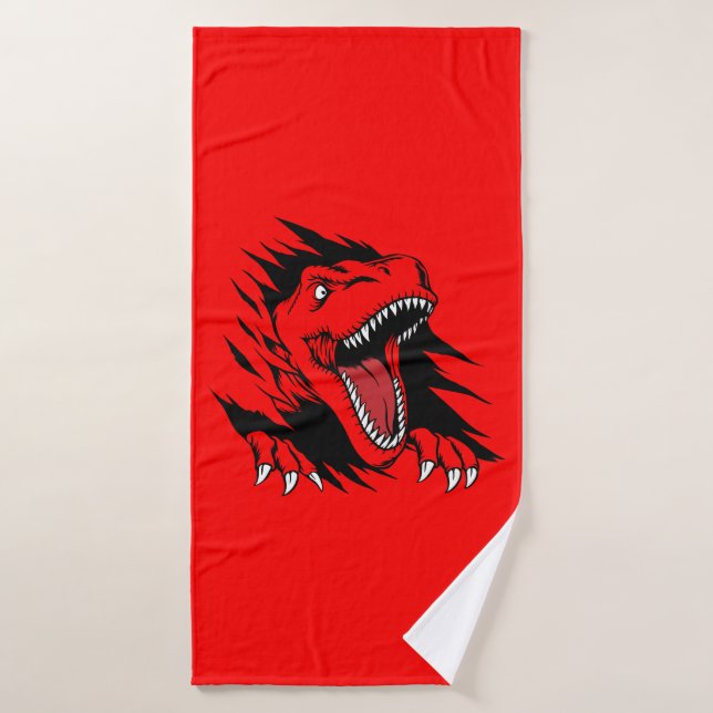 Enfants dinosaures (Serviette de bain)