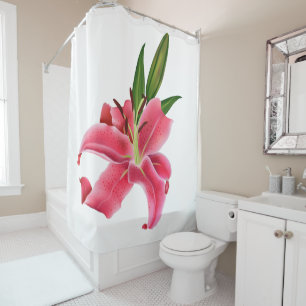 Enfants Douche rideau rose Lily Floral