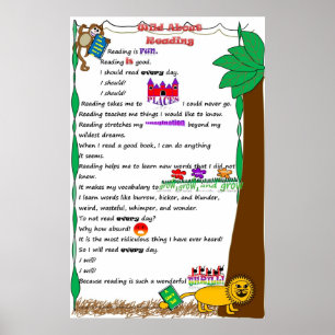 Enfants en colère À propos de la lecture Poster