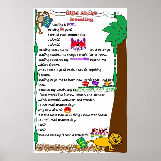 Enfants en colère À propos de la lecture Poster (Devant)