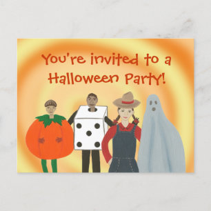 Enfants en costumes, cartes postales Invitations d