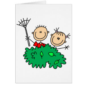 Enfants faisant la carte de Yardwork