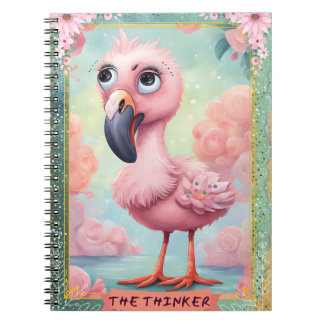 Enfants mignonne Tarot Le penseur Spiral Carnet ph
