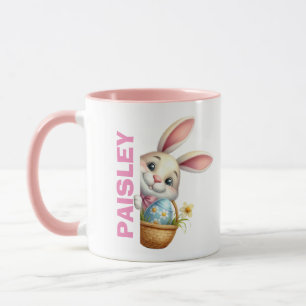 Enfants Mug de Pâques Filles Cadeau de Pâques Nom 
