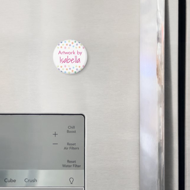 Enfants Nom de l'oeuvre Confetti Dots Magnet (In situ (réfrigérateur))