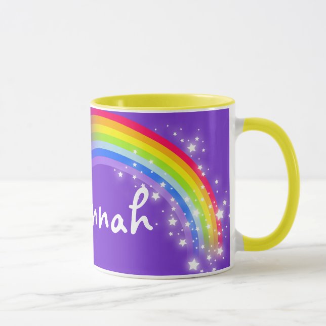 Enfants nommés arc-en-ciel tasse rouge pourpre (Droite)