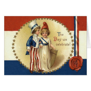 Enfants Oncle Sam Lady Liberty Star
