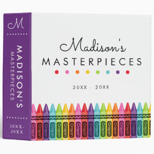 Enfants Personnalisé Crayon Art Keepsaké Classeur