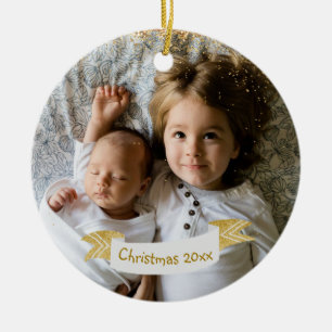 Enfants Photo Ornement de Noël Avec Année