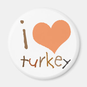 Enfants que j'aime Turquie Magnet