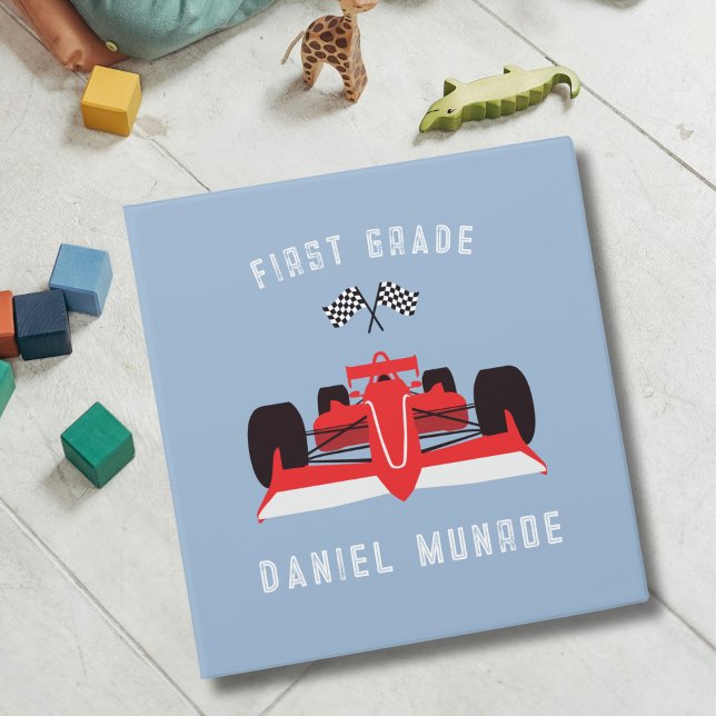 Enfants Red Racing Car Retour au Classeur de l'éco (Créateur téléchargé)