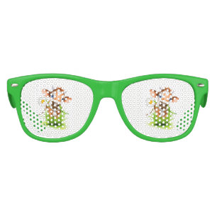 Enfants Retro Party Shades Cow Lunettes de soleil
