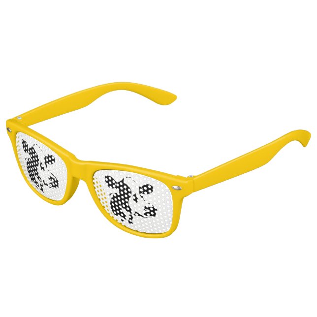 Enfants Retro Party Shades Cow Lunettes de soleil (Angle)