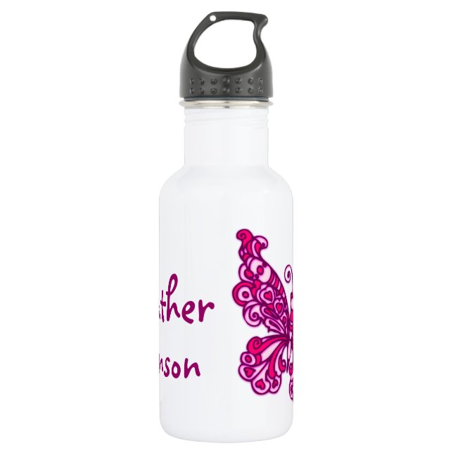 Enfants roses de papillon appelés bouteille de (Devant)
