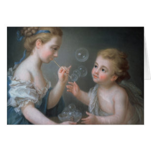Enfants soufflant des bulles