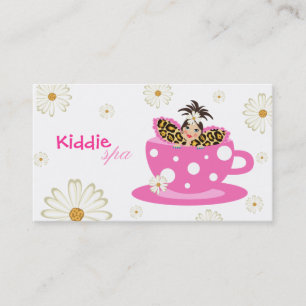 Enfants Spa Carte de visite Daisy Cute Leopard & D