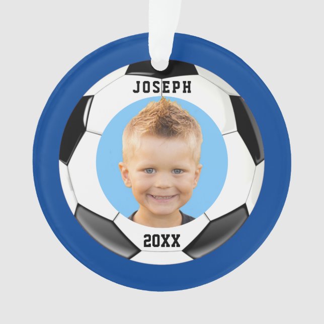 Enfants Sporty Blue Photo Football  (devant)