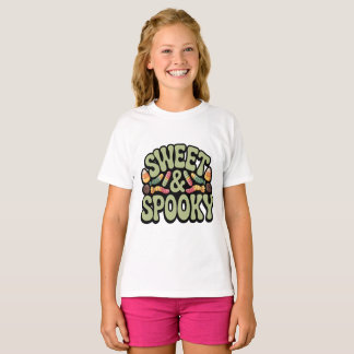 Enfants sucrés et effrayants T-shirt Halloween bon