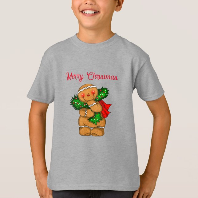 Enfants T-shirt Gingerbread Personne (Devant)