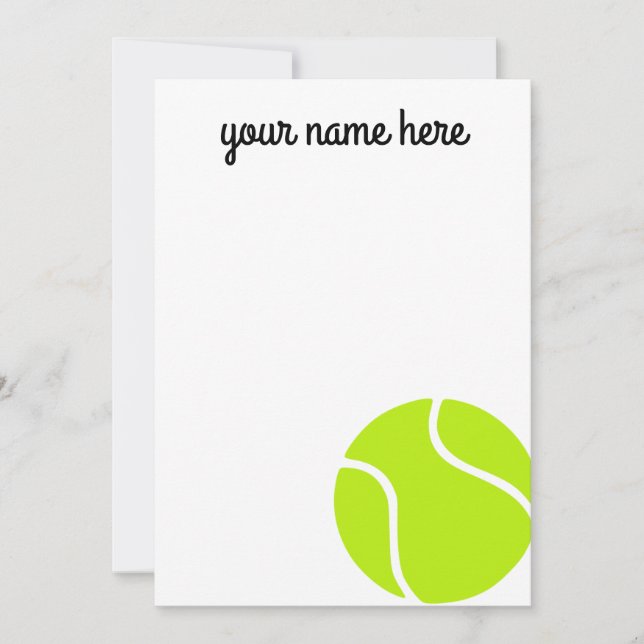 Enfants Tennis Personnalisé Merci Cartes (Devant)