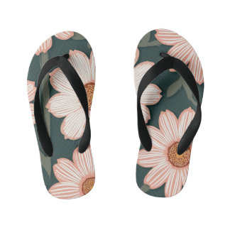 Enfants tongs de fleurs