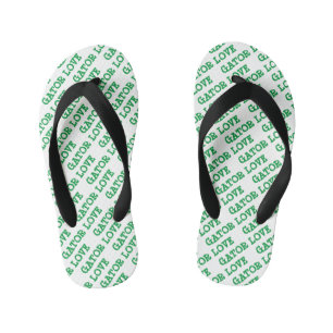 Enfants Tongs Gator Love Carreaux Verts