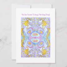 Enfants Unicorn Anniversaire Invitation
