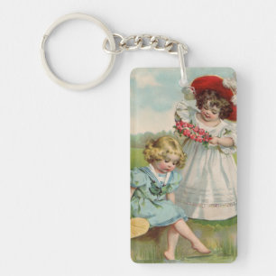 Enfants victoriens Été vintage Filles Jardin