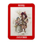Enfants vintages Joyeux Magnet de Noël