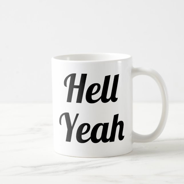 Enfer Ouais| Slogan Mug | typo manuscrite (Droite)