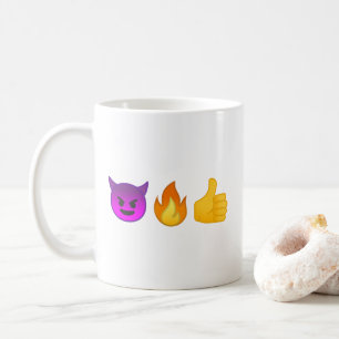 Enfer ouais ! tasse de café de Personalized Emoji