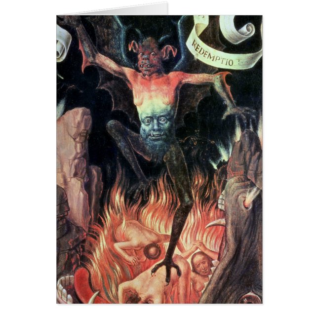 Enfer, panneau droit de triptyque de terrestre (Devant)