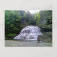 Enfield Glen falls in Ithaca, NY Postcard