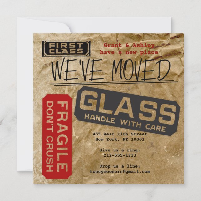 Enfile-le ! Faire-part de déplacement (Devant)