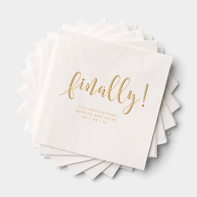 Enfin Simple Modern Script Engagement Party (Insitu (empilé))