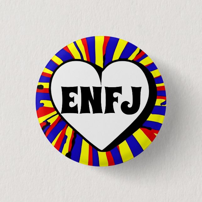 ENFJ MBTI 3 Cm Round Badge 1 Inch Round Button (Front)
