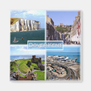ENG005 DOVER castle, port, KENT, England, Fridge Magnet