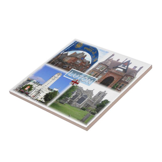 ENG009 LUTON, Guru Nanak Gurdwara Sikh Temple, Tile (Side)