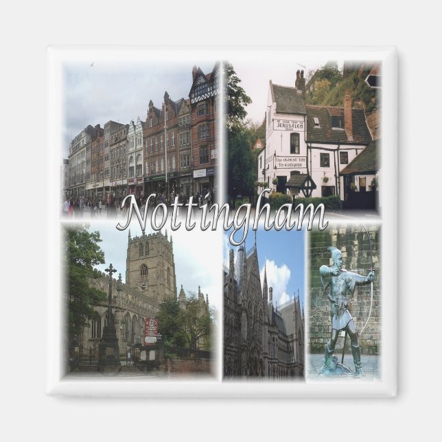 ENG022 NOTTINGHAM, England, Europe, Fridge Magnet (Front)