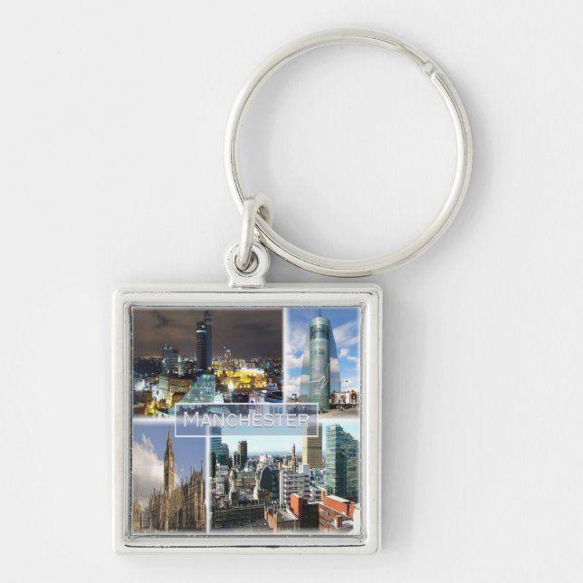 ENG023 MANCHESTER, England, Europe, Keychain (Front)